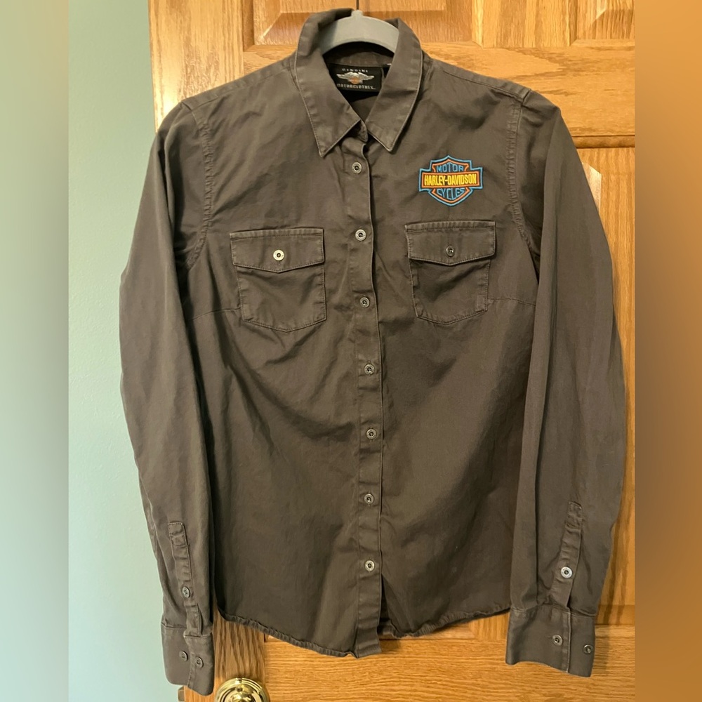 Harley Davidson Women's Bar & Shield Solid Soft Twill Shirt